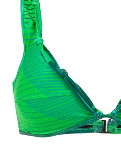 Amir Slama Printed Bikini Set In Green