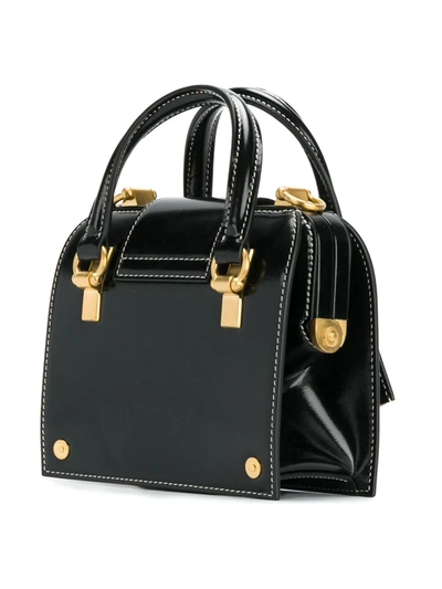 Shop Thom Browne Chain Strap Mrs. Thom Tiny Bag In Black