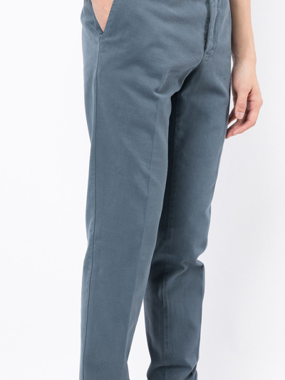 Shop Pt01 Slim-cut Trousers In Blue