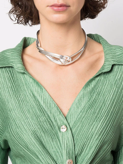 Shop Annelise Michelson Eden Choker Necklace In Silver