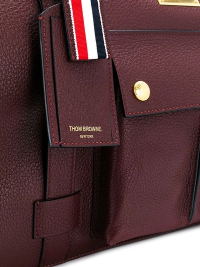 Shop Thom Browne Exclusive Deerskin Mr. Thom Backpack In Red