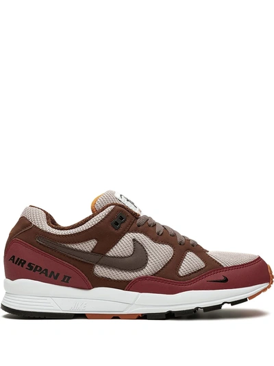 Shop Nike X Patta Air Span Ii Qs Sneakers In Brown