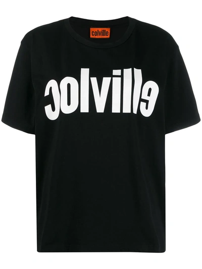 Shop Colville Logo Print T-shirt In Black