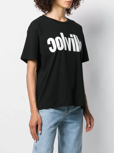 Shop Colville Logo Print T-shirt In Black