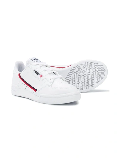 Shop Adidas Originals Side Stripe Trainers In White