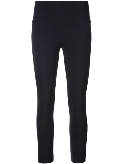 zip back cropped trousers