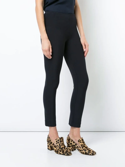 Veronica Beard Back Zip Scuba Pants In Blue