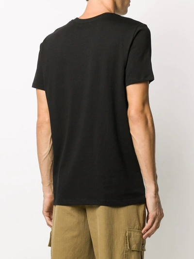 Shop Apc Logo Print T-shirt In Black