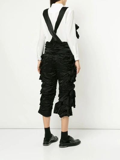 Pre-owned Comme Des Garçons Ruffle Bow Embellished Jumpsuit In Black