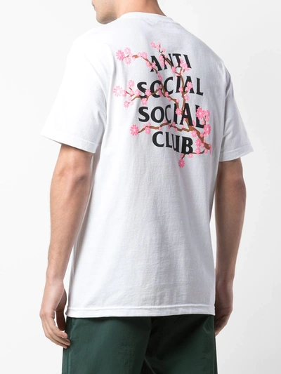 Shop Anti Social Social Club Logo Print T-shirt In White