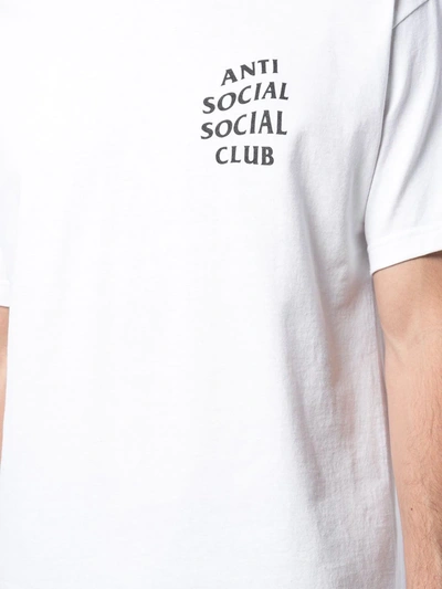 Shop Anti Social Social Club Logo Print T-shirt In White