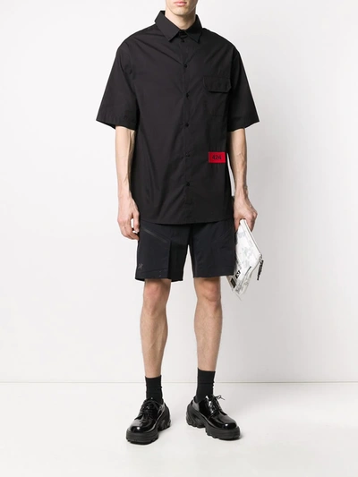 Shop 424 Short Sleeve Shirt In Black