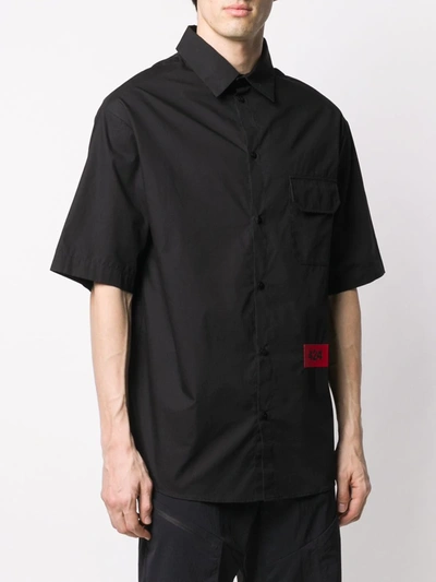 Shop 424 Short Sleeve Shirt In Black