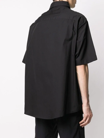 Shop 424 Short Sleeve Shirt In Black