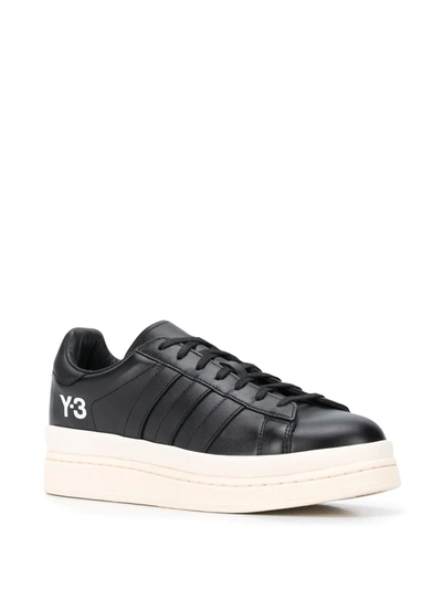 Shop Y-3 Hicho Low-top Sneakers In Black