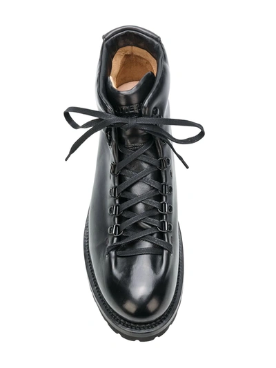 Shop Buttero Lace-up Boots In Black