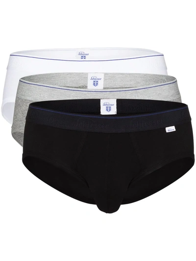 Shop Schiesser Ludwig 3-pack Briefs In Black