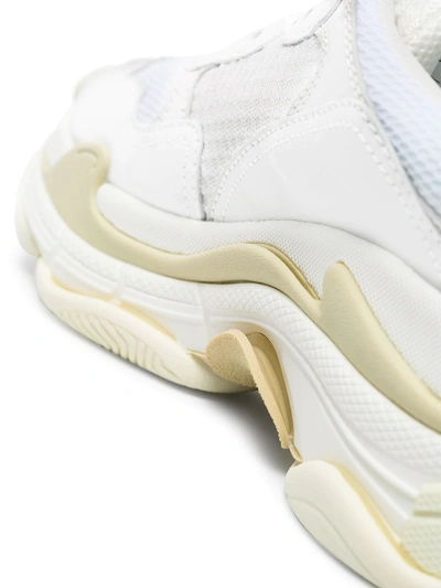 Shop Balenciaga Triple S Sneakers In White