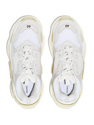 Shop Balenciaga Triple S Sneakers In White