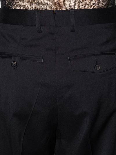 Shop Our Legacy Straight-leg Wool Chinos In Black