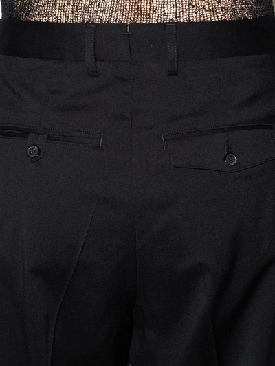 Our Legacy High-waisted Wool Chino Trousers With Straight Fit In Black