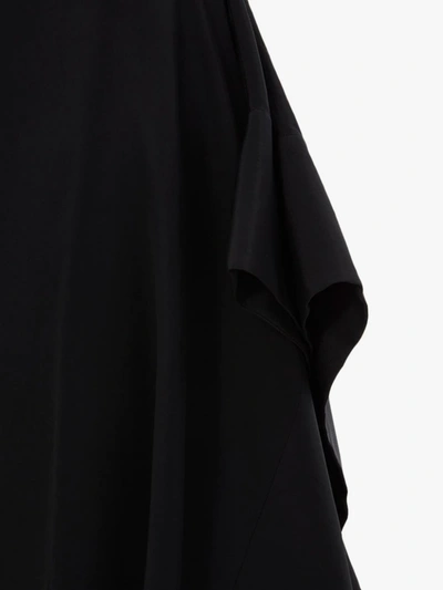 Jw Anderson Asymmetric Skirt With Gathered Cuff In Black