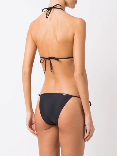 Shop Amir Slama Triangle Bikini Set In Black