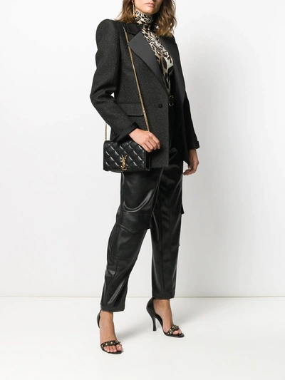 Shop Saint Laurent Becky Wallet On Chain In Black