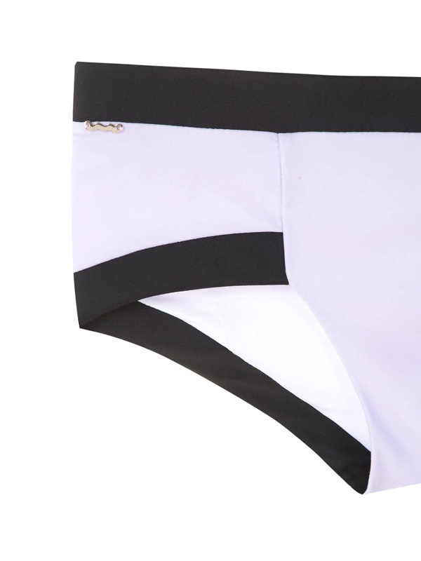 Amir Slama contrasting trim swim trunks - Purple
