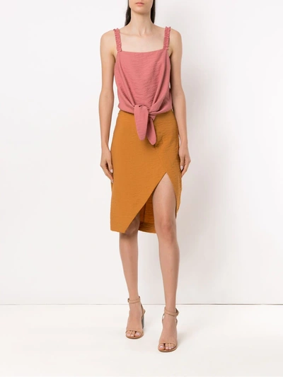 Shop Olympiah Maggiolina Skirt In Brown