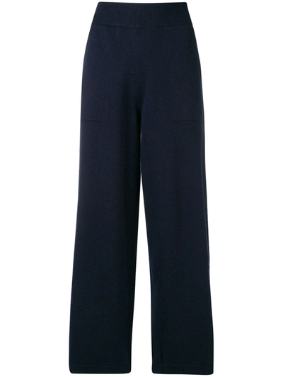 Shop Barrie Flared Track Pants In Blue