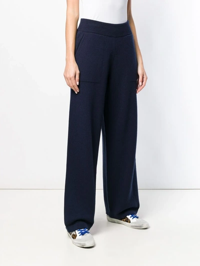 Shop Barrie Flared Track Pants In Blue