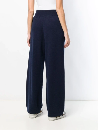 Shop Barrie Flared Track Pants In Blue