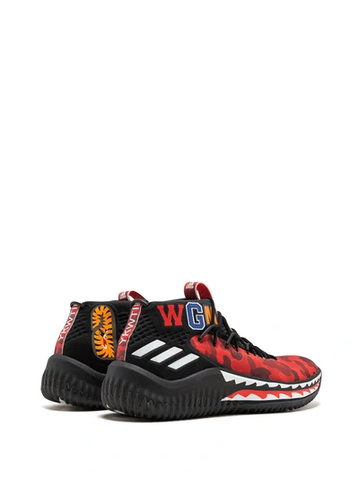 Adidas Originals Dame4 Bape Sneakers In Red