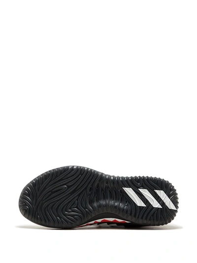 Shop Adidas Originals X Bape Dame4 "red Shark Abc Camo" Sneakers