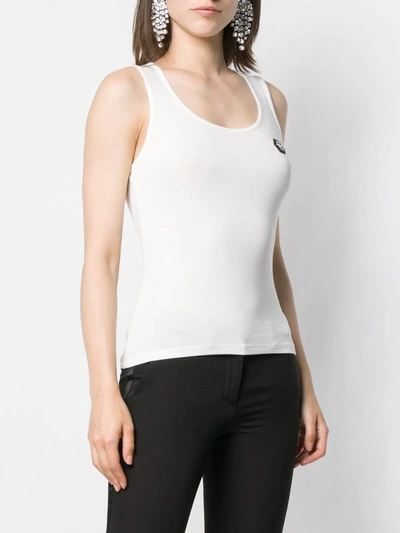 Shop Philipp Plein Original Tank Top In White