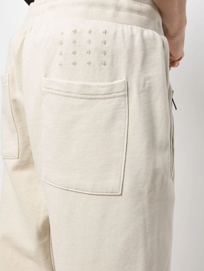Ksubi Drawstring-waist Cotton Track Trousers In 中性色