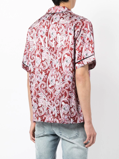 Shop Amiri Paisley-print Shirt In Red