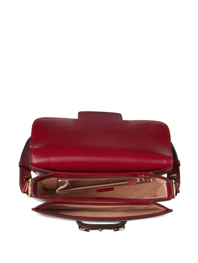 Shop Gucci 1955 Horsebit Shoulder Bag In Brown