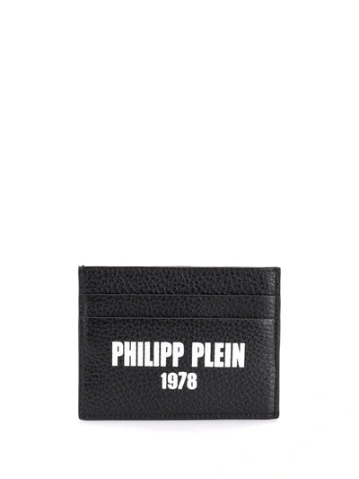 Shop Philipp Plein Logo Credit Card Holder In Black