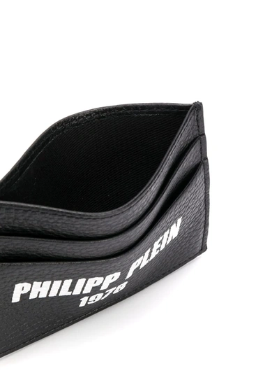 Shop Philipp Plein Logo Credit Card Holder In Black