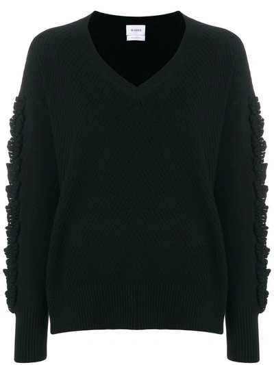 Shop Barrie Troisieme Dimension Cashmere V-neck Pullover In Black