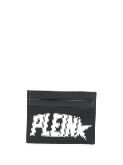 Shop Philipp Plein Printed Star Logo Cardholder In Black