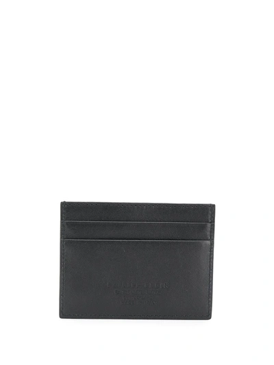 Shop Philipp Plein Printed Star Logo Cardholder In Black