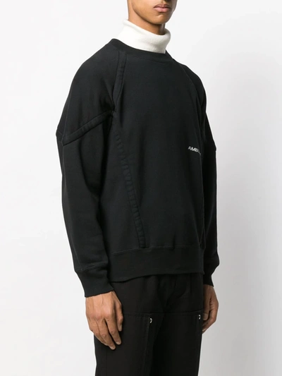 Shop Ambush Logo Print Sweatshirt In Black