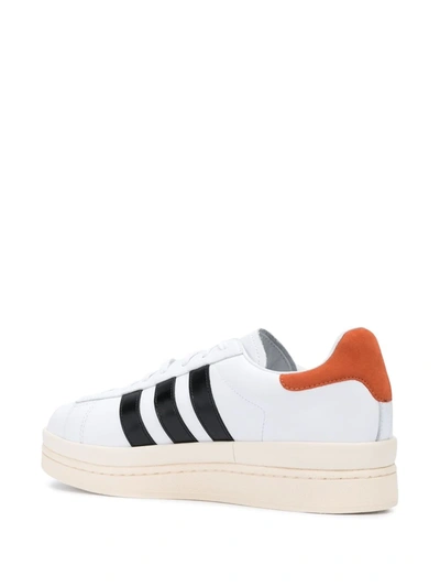 Shop Y-3 Hicho Three-stripe Sneakers In White