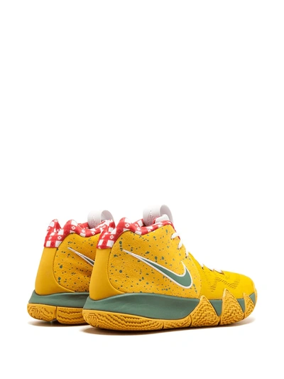 Shop Nike Kyrie 4 Tv Pe 11 "yellow Lobster" Sneakers