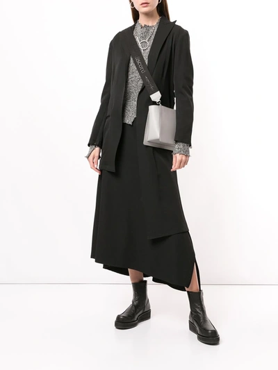 Shop Discord Yohji Yamamoto Aerial Shoulder Bag In Grey