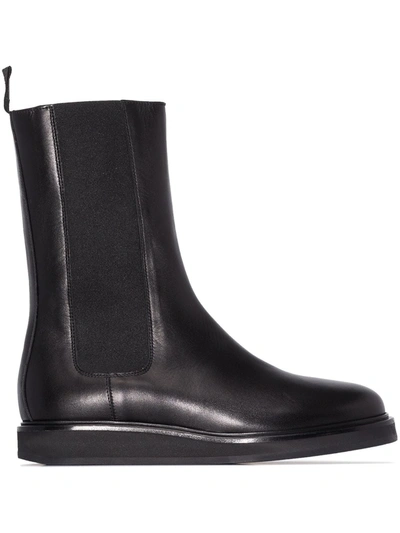Shop Legres Chelsea Mid-calf Boots In Black