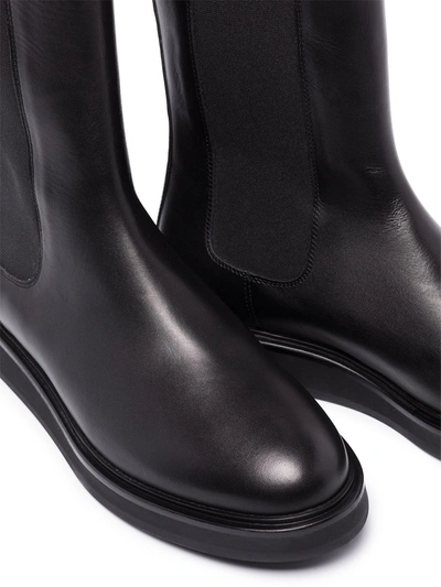 Shop Legres Chelsea Mid-calf Boots In Black